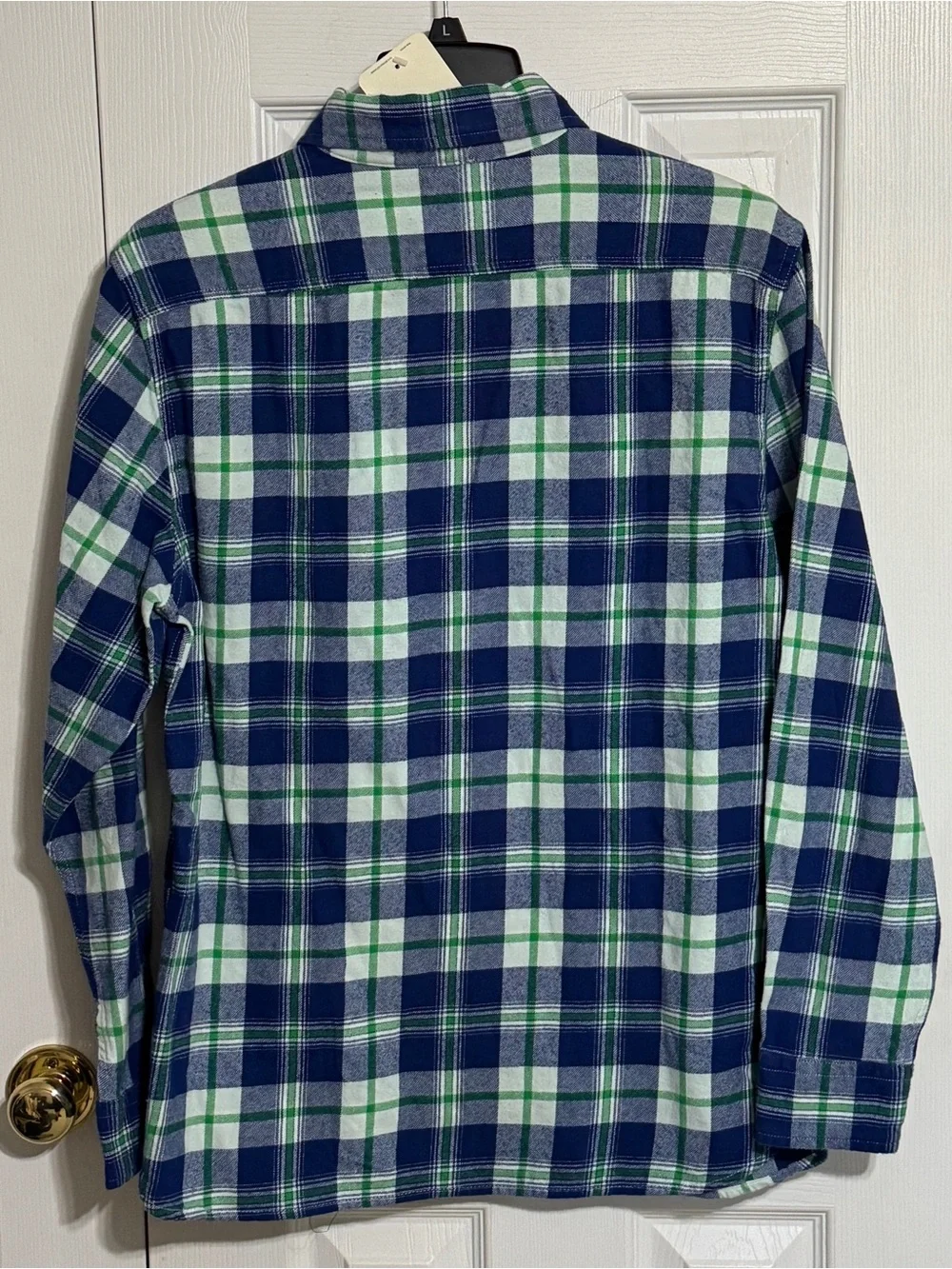 Levi's Blue, Navy & Green Plaid Button-Down Shirt